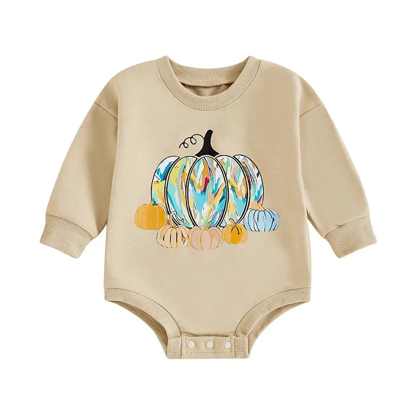 COLORFUL PUMPKIN Long-Sleeve Onesie