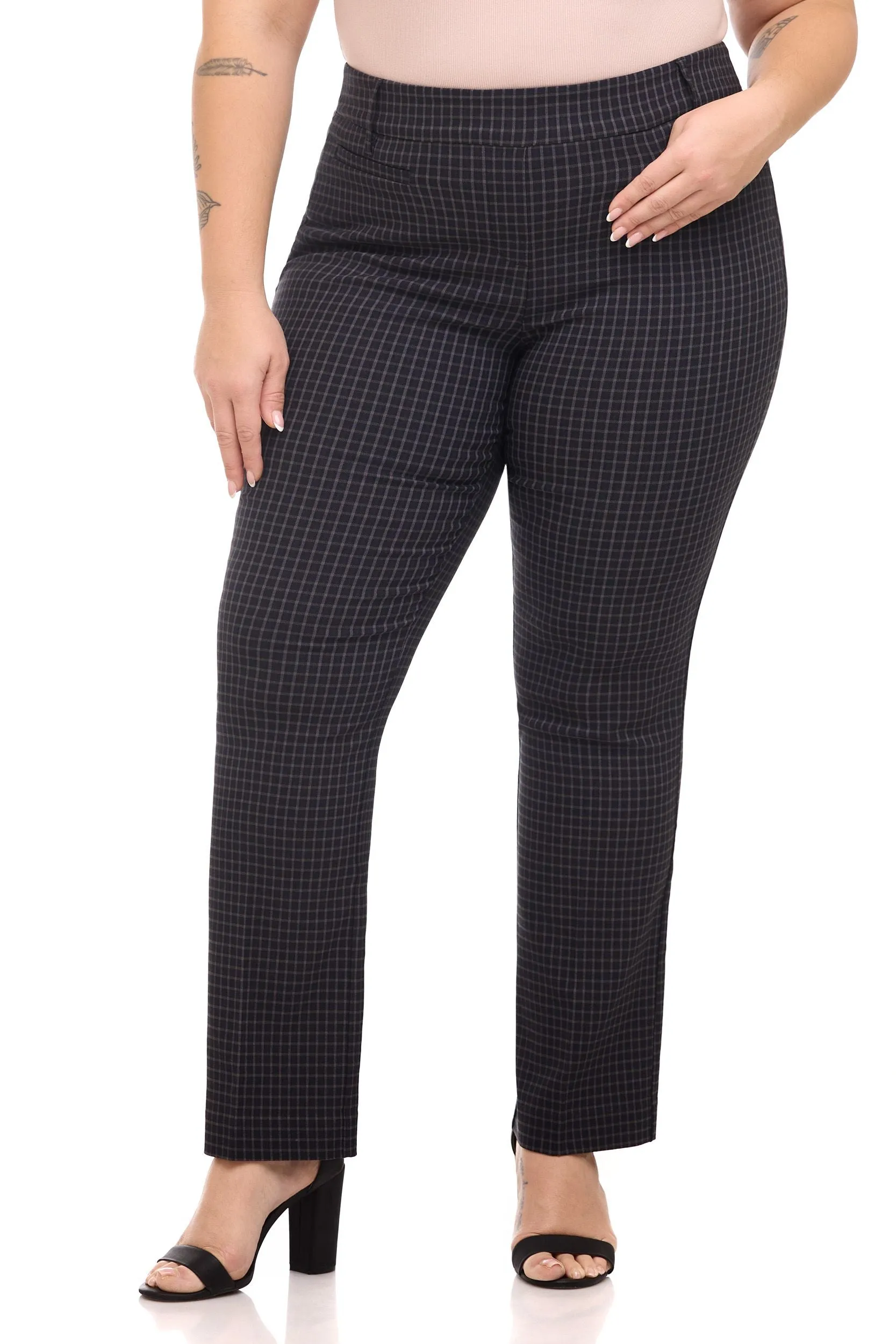 Curvy Pull-on Tummy Control Pants with Real Pockets