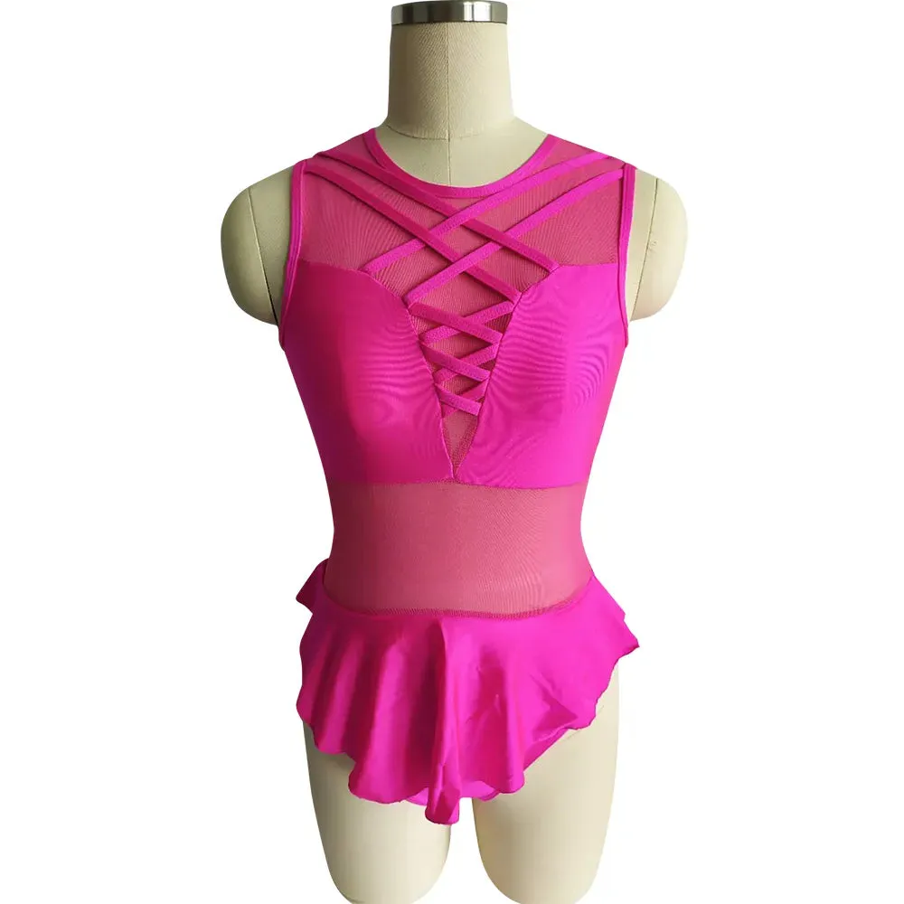 #D0012-A Nylon/Lycra Mesh Modern Contempory Dance costume- Dance School- Troupe or Solo Performance