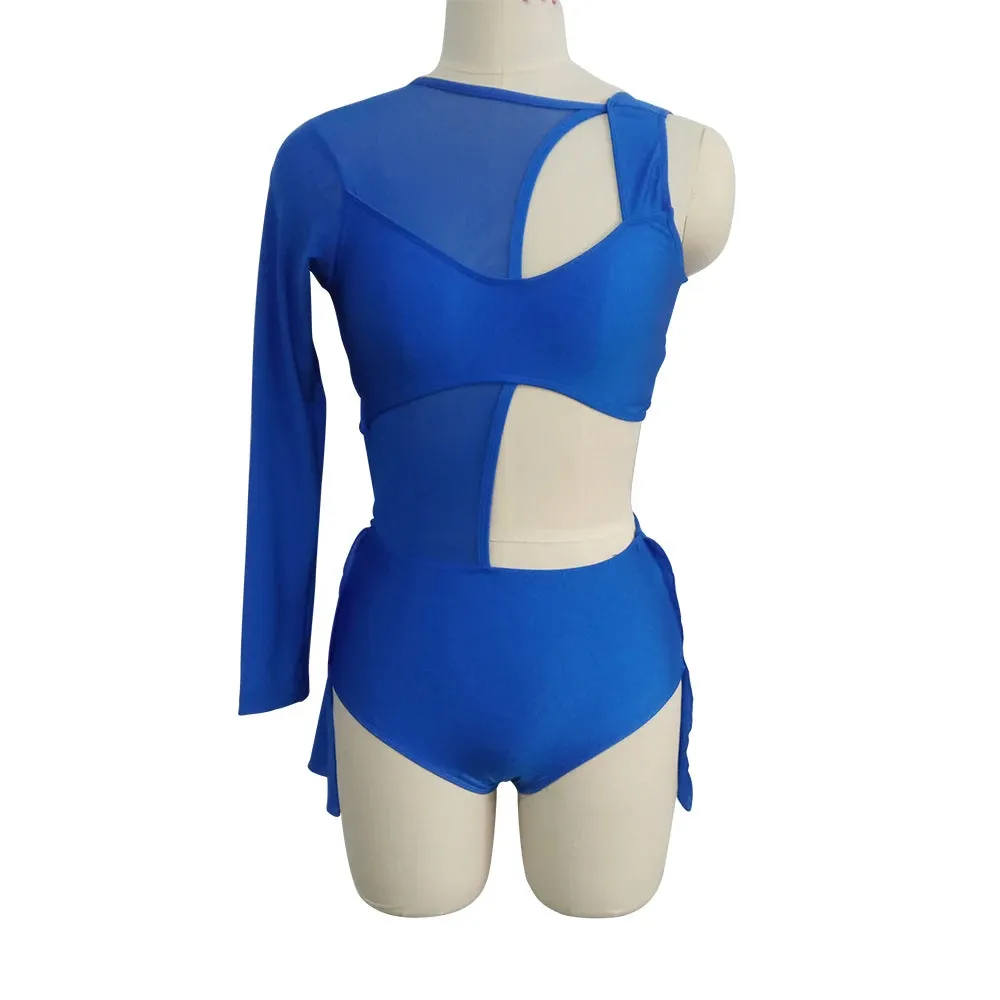 #D004-1 Nylon/Lycra Mesh Lyrical Contempory Costume-Dance school - Troupe or solo Performance