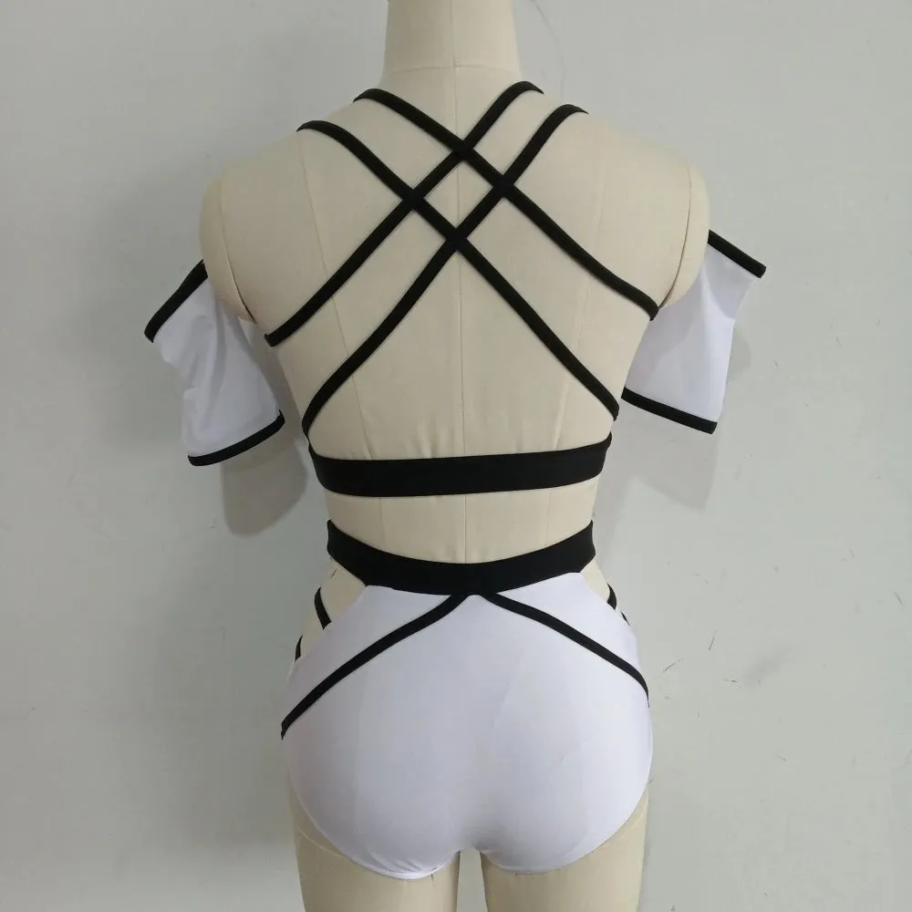 #D006-A Nylon/Lycra Mesh Modern Contempory Dance Costume- Dance School - Troupe or Solo Performance