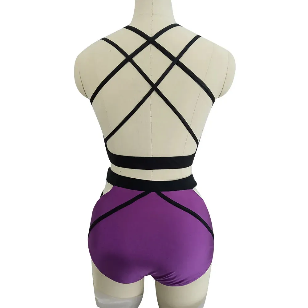 #D006-A Nylon/Lycra Mesh Modern Contempory Dance Costume- Dance School - Troupe or Solo Performance