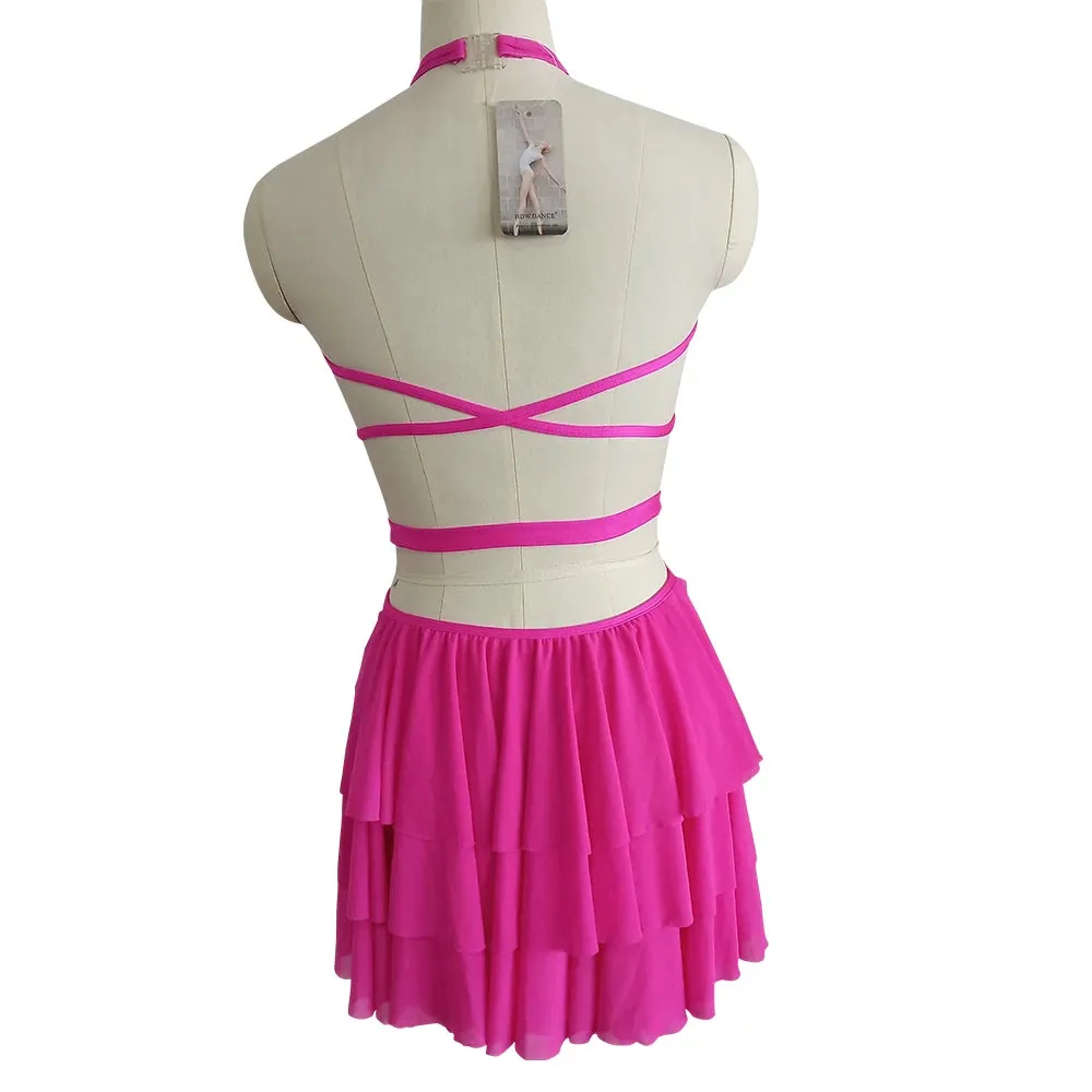 #D027-A Nylon/Lycra Mesh Modern Contempory Costume- Dance SchoolTrouope or Solo Performance