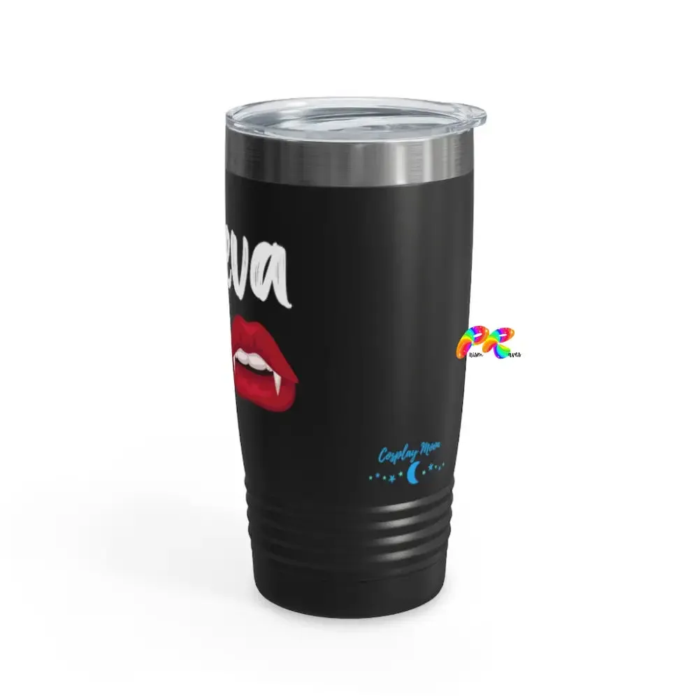 Daeva With Vampire Lips Ringneck Tumbler, 20oz