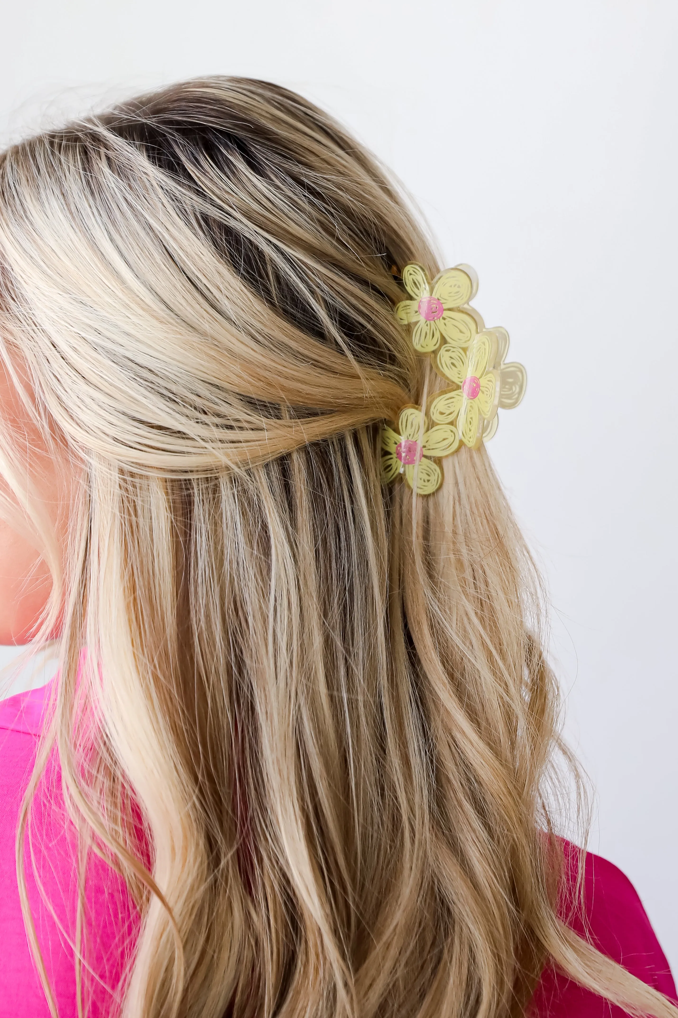 Delicate Nature Floral Claw Hair Clip