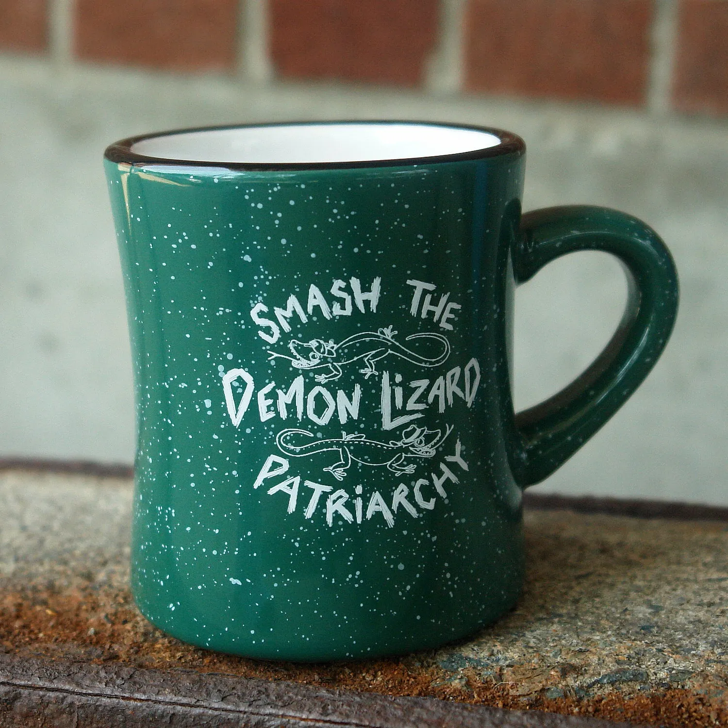 Demon Lizard Green Mug