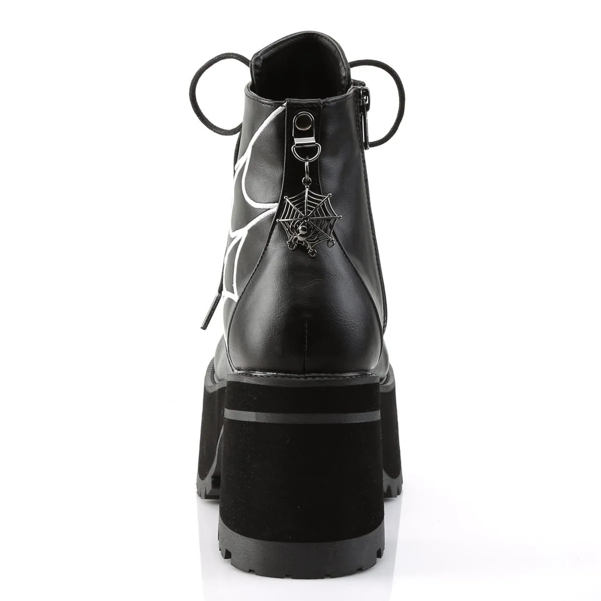 Demonia RANGER-105 | Black Vegan Leather Ankle Boots