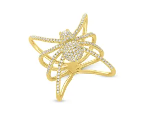 Diamond Spider Ring