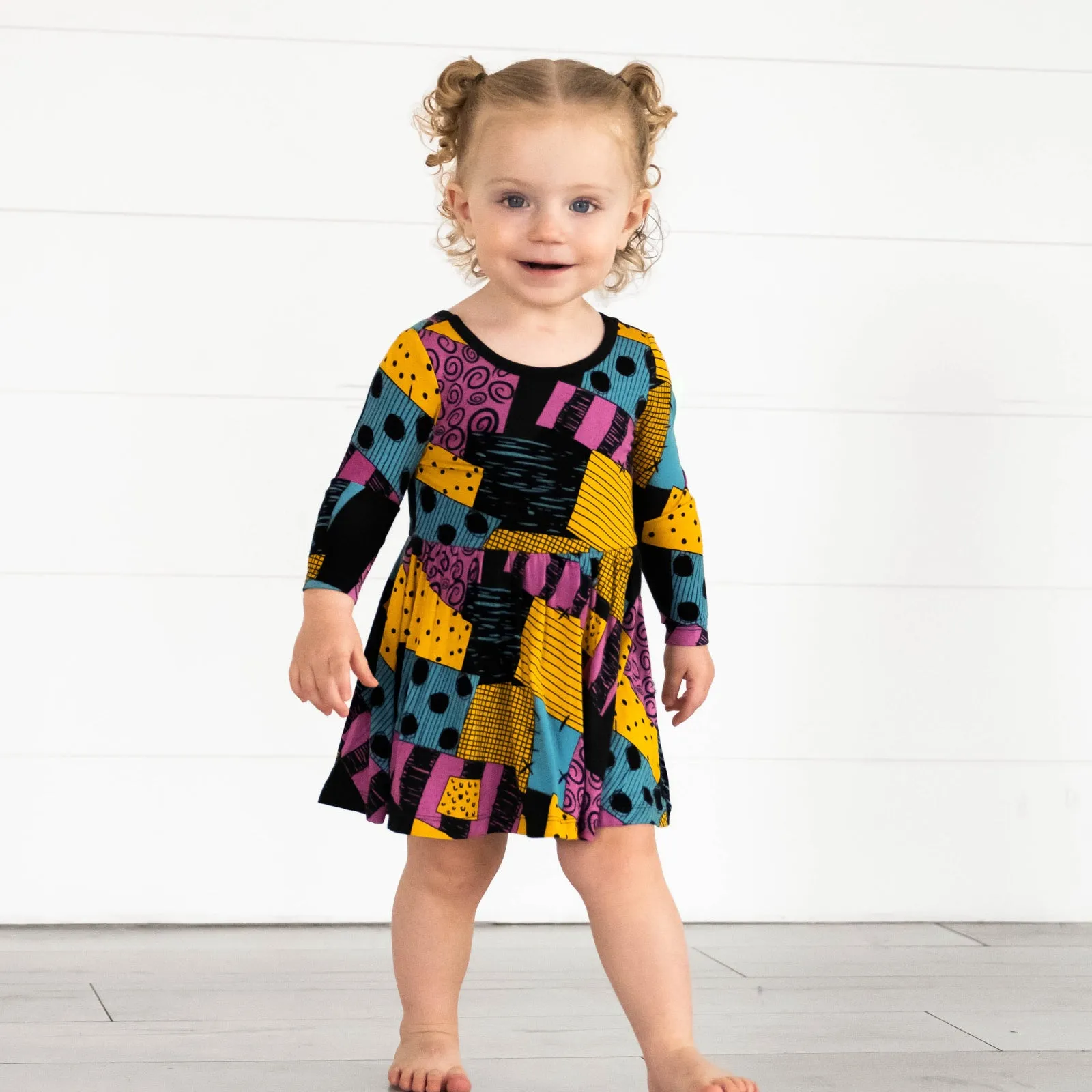 Disney Sally's Patchwork Twirl Dress with Bodysuit