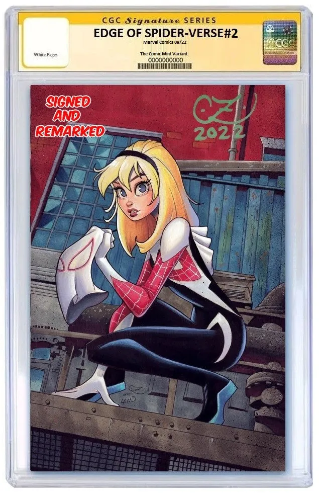 EDGE OF SPIDER-VERSE 2 CHRISSIE ZULLO SPIDER-GWEN VARIANT