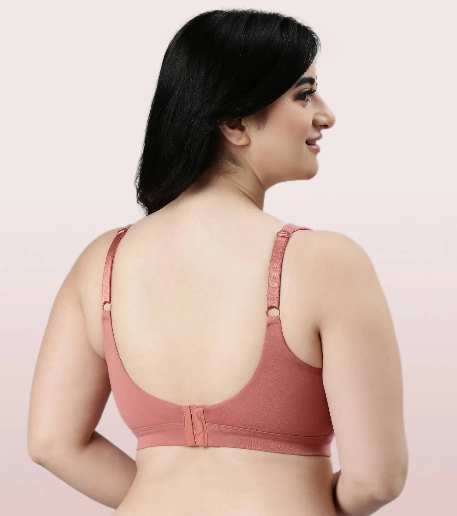 Enamor Cloud Soft A064 Cotton Full Support Minimizer Bra for Women -Padded ,Wirefree and  Full Coverage