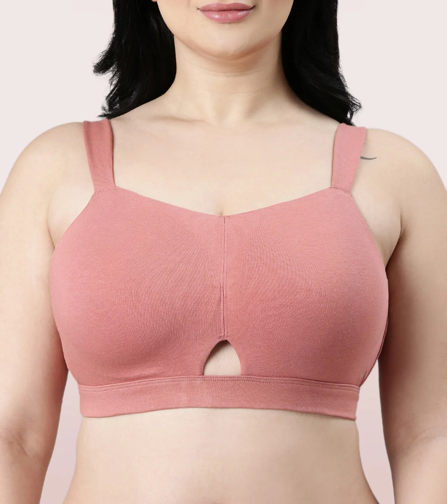 Enamor Cloud Soft A064 Cotton Full Support Minimizer Bra for Women -Padded ,Wirefree and  Full Coverage