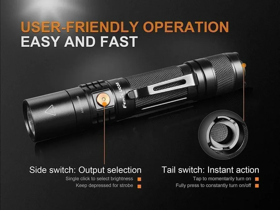 FENIX UC35 V2.0 USB RECHARGEABLE FLASHLIGHT-1000 LUMENS