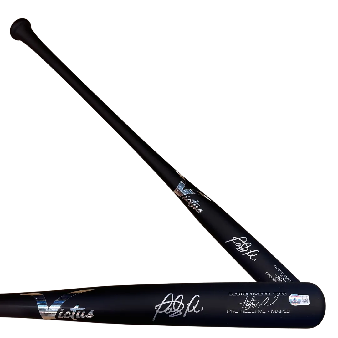 Fernando Tatis Jr San Diego Padres Autographed Matte Black Victus Game Model Bat - Beckett