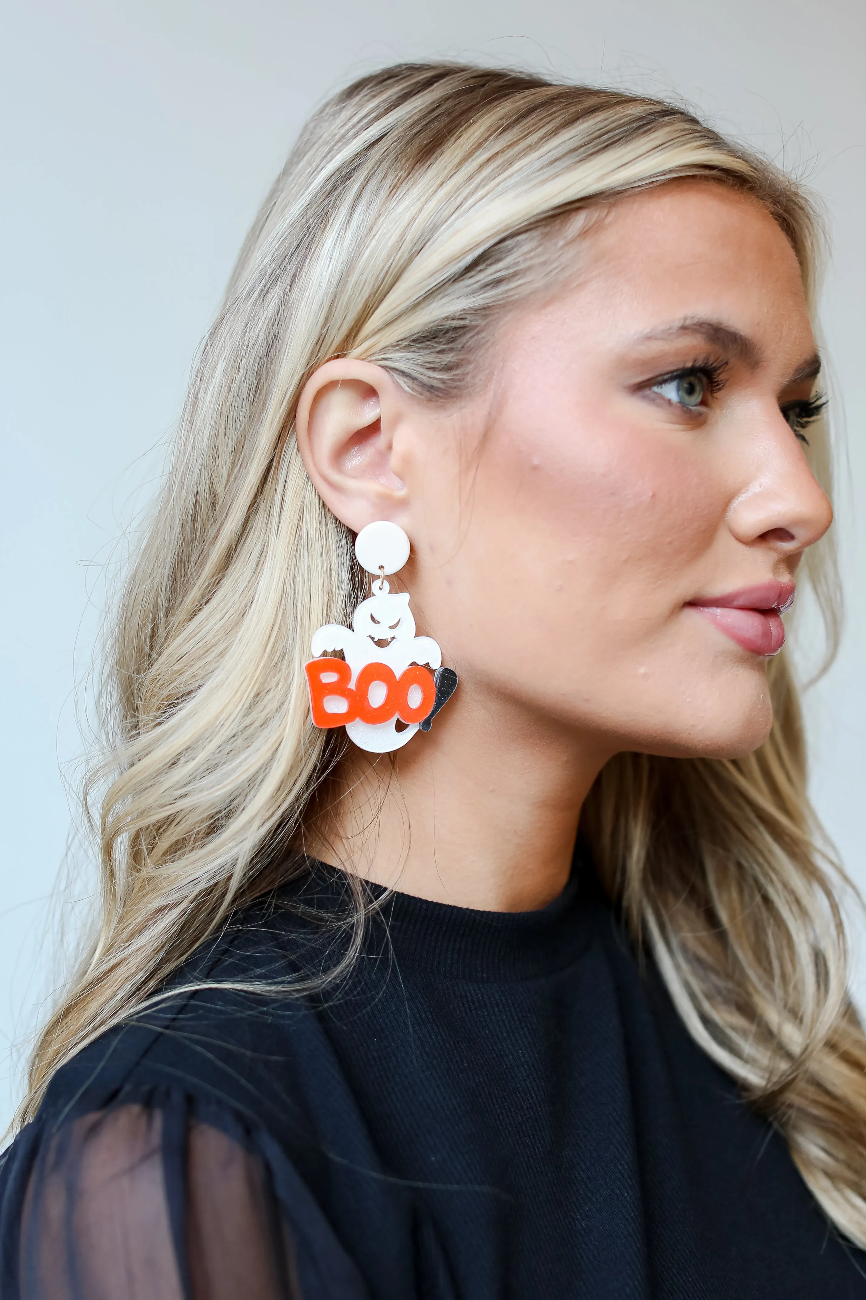 FINAL SALE - Boo Ghost Earrings