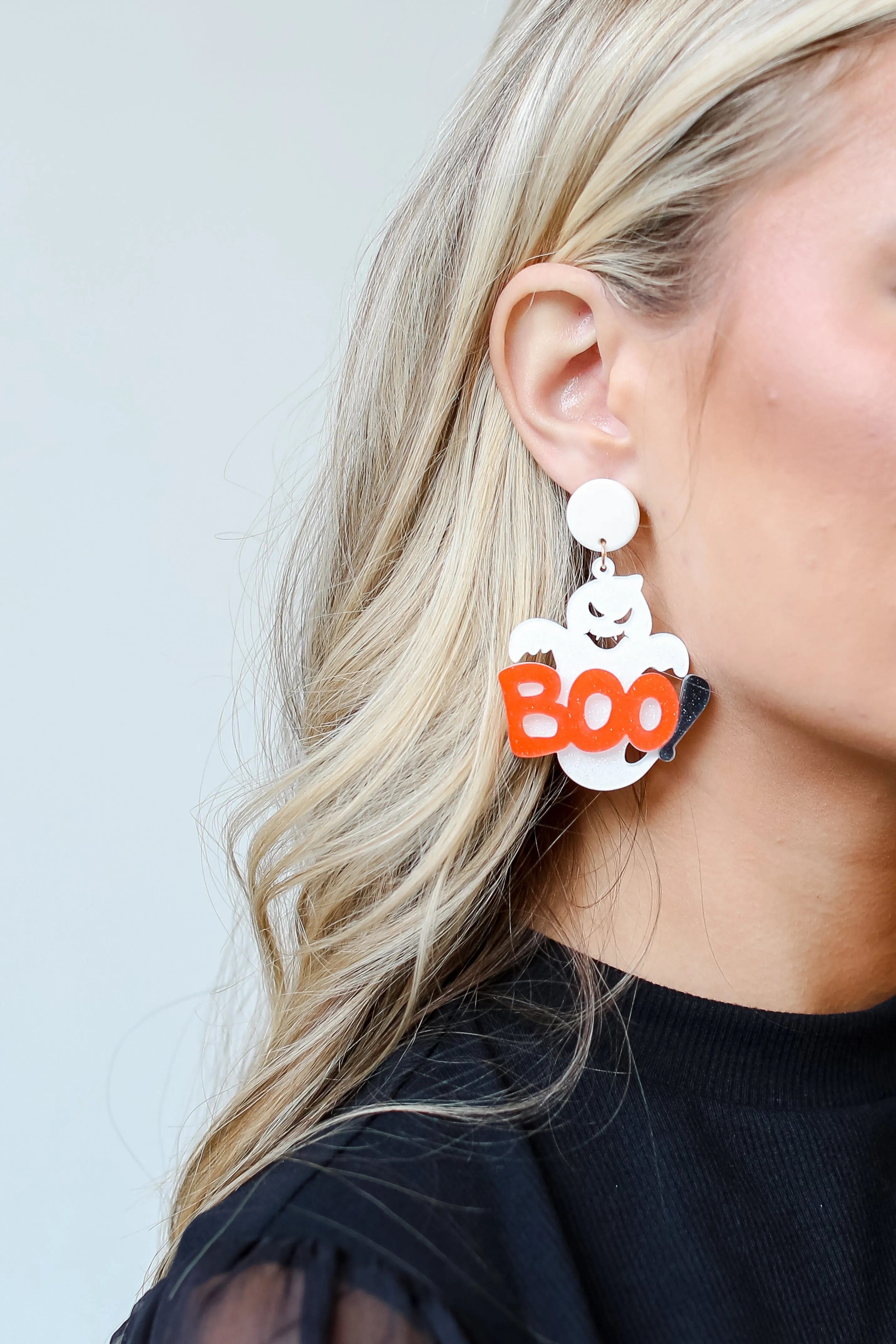 FINAL SALE - Boo Ghost Earrings