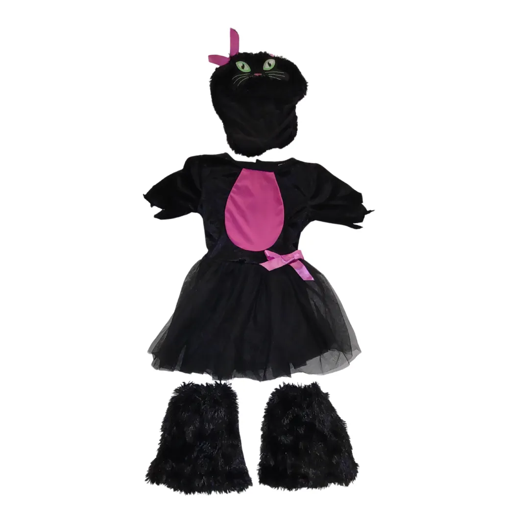 FunWorld Miss Kitty Cat Girl's Small 6-6X Halloween Costume