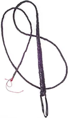 Genuine Leather Bullwhip Black 6' Novelty Toy Item PA-0239