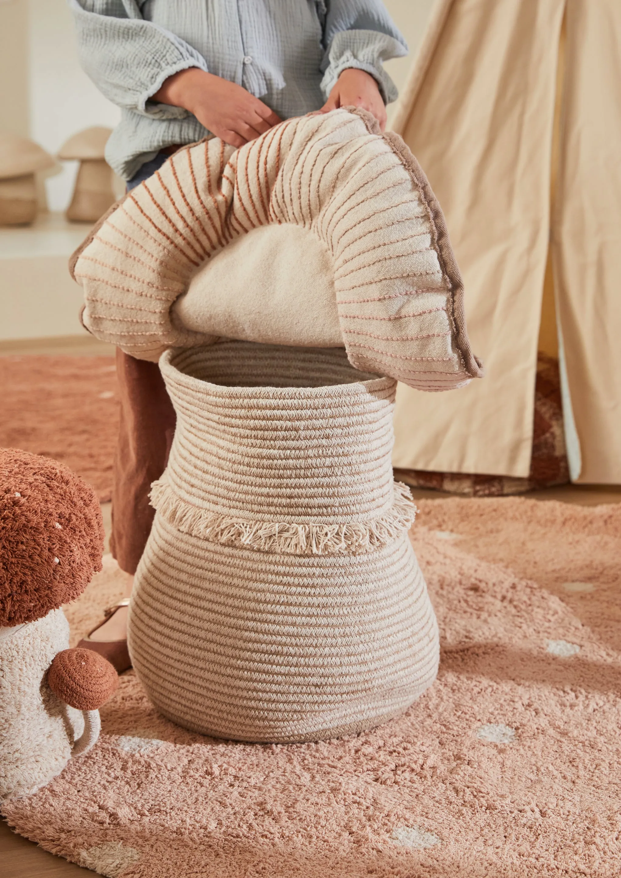 Giant Mushroom Basket