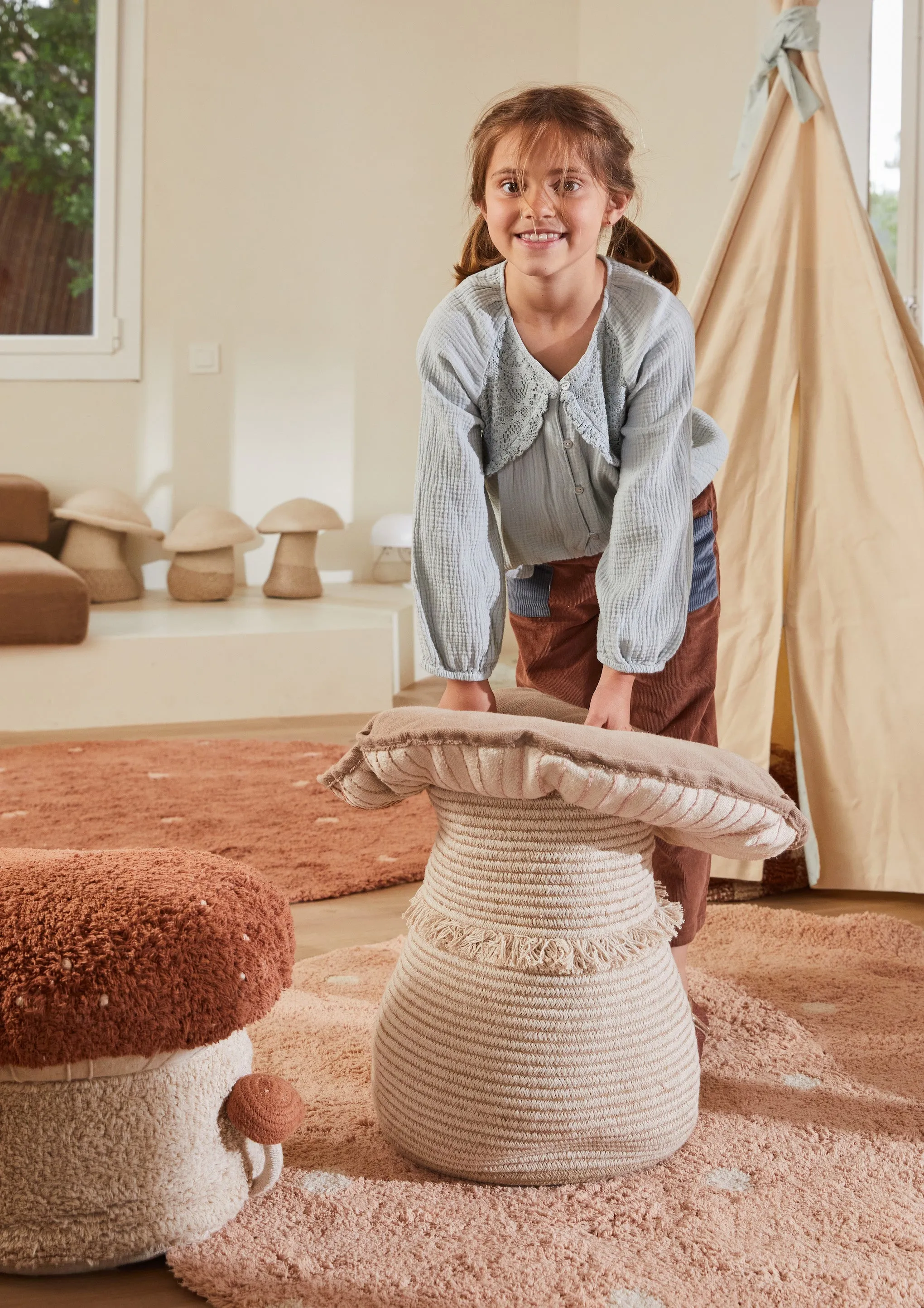 Giant Mushroom Basket