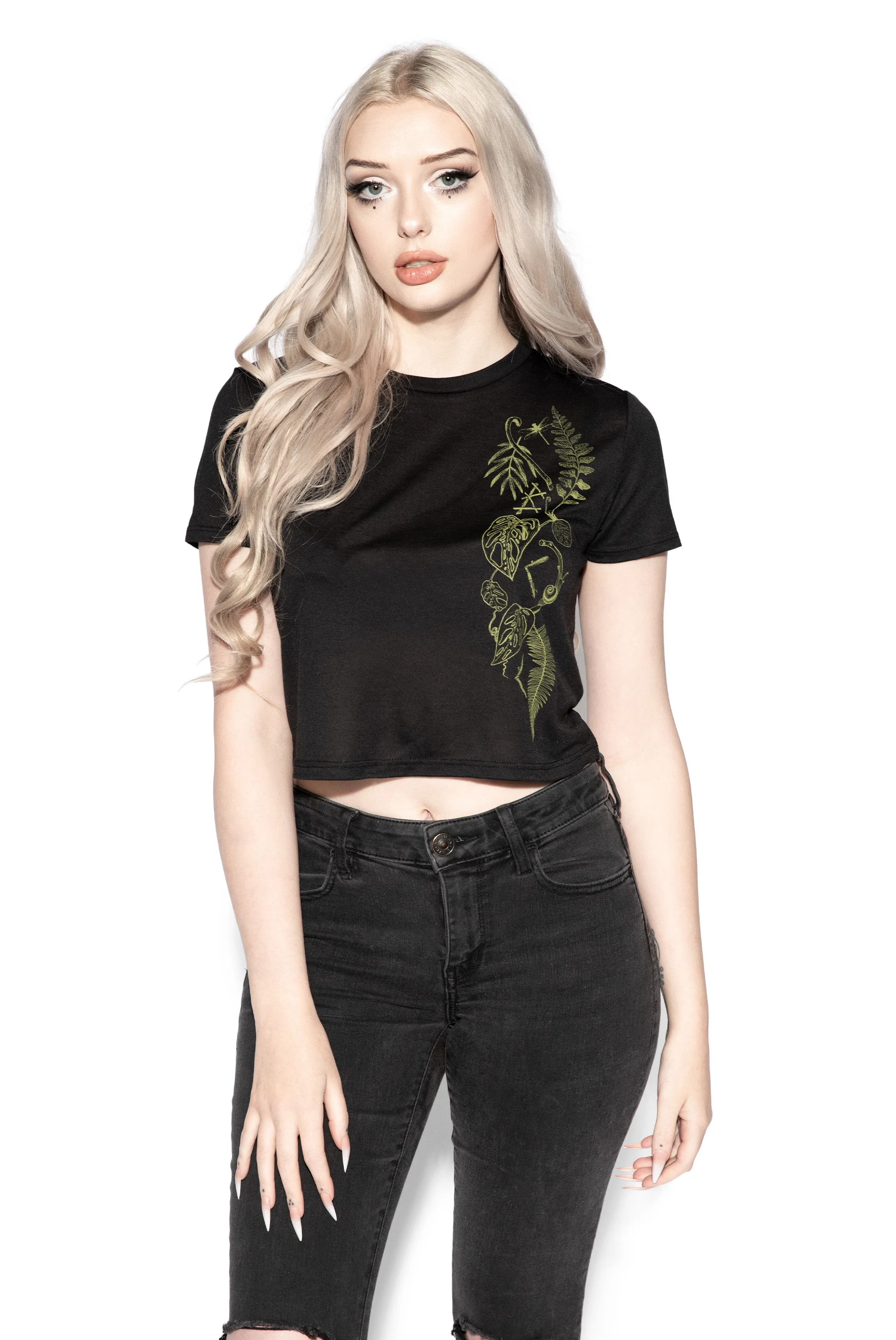 Grow Your Own Magic - Flowy Crop Tee