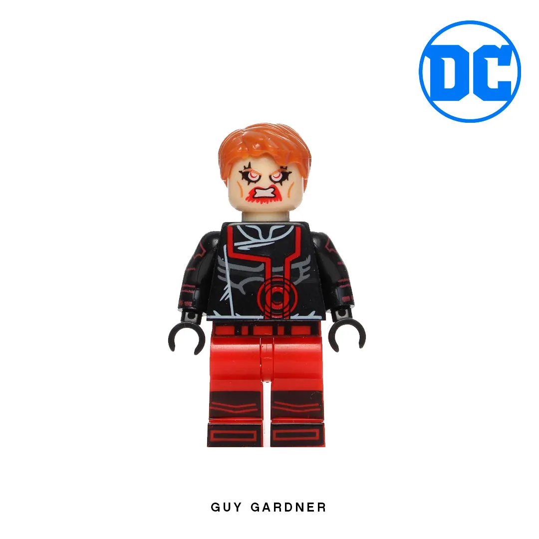 Guy Gardner (Red Lantern) Custom Minifigure Keychain