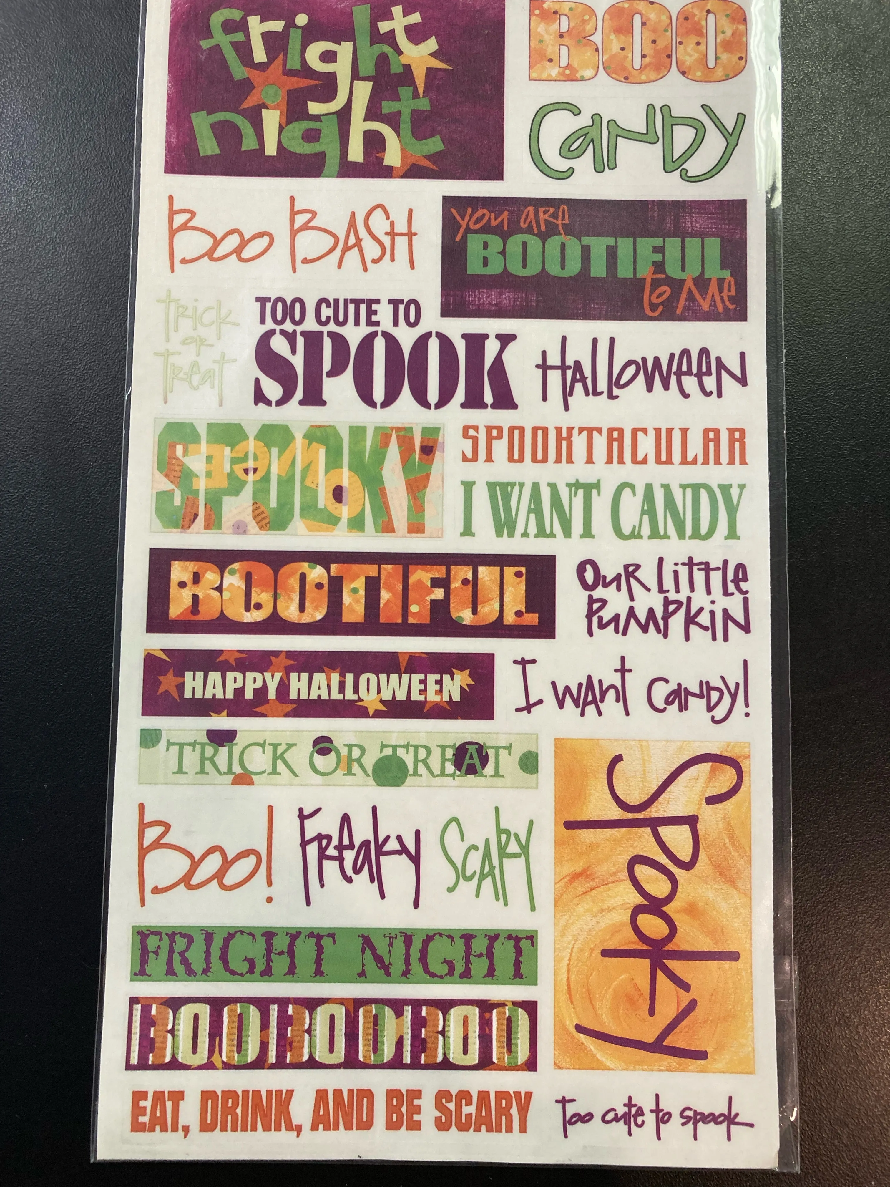 Halloween Scrapbooking Stickers