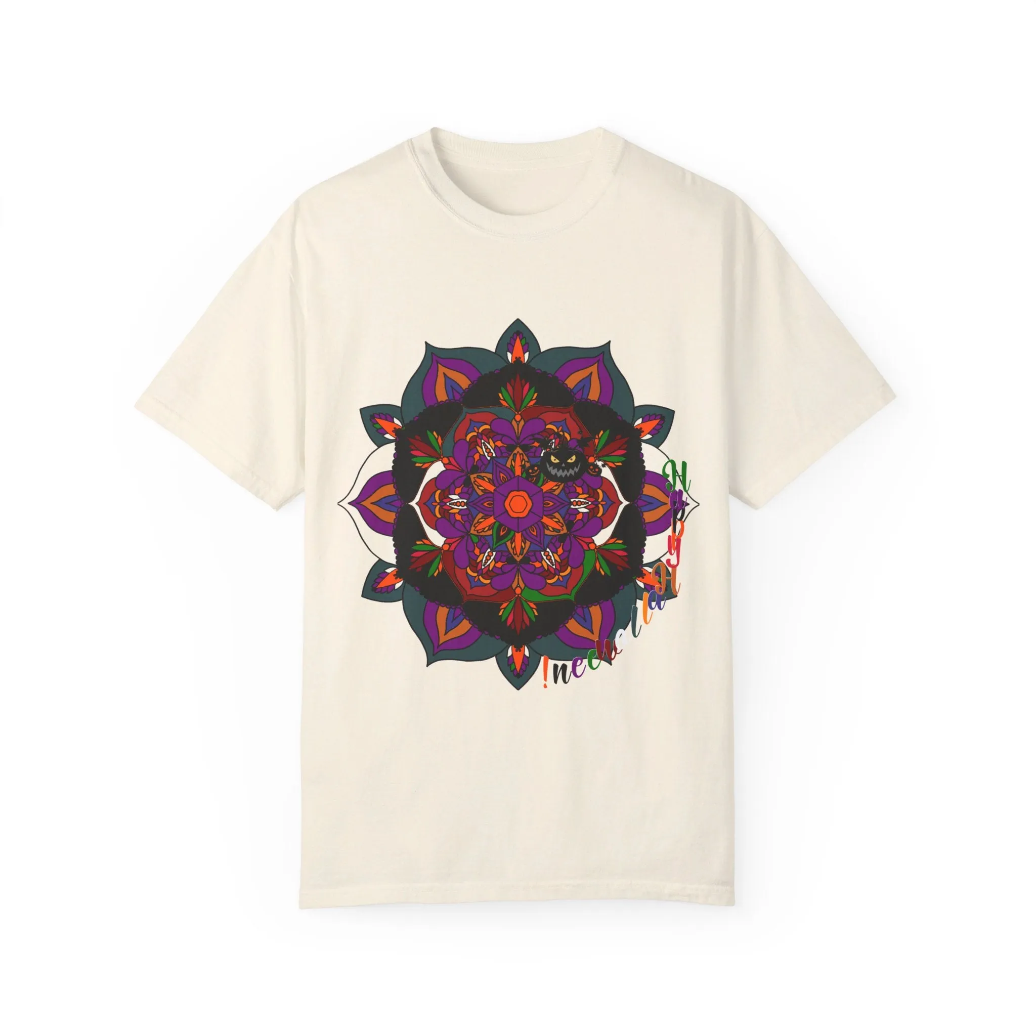 Handmade Mandala Design Halloween T-shirt - Unisex