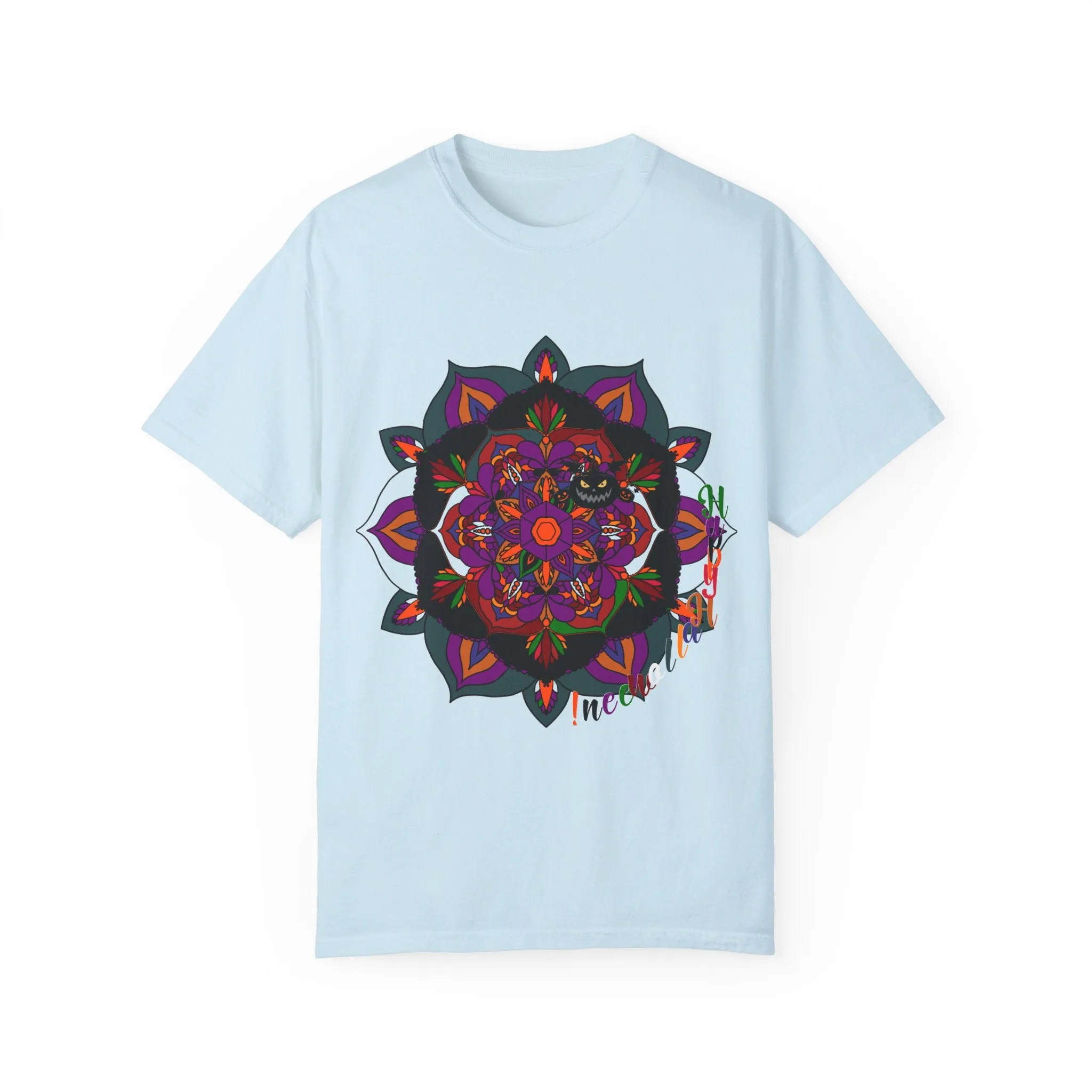 Handmade Mandala Design Halloween T-shirt - Unisex