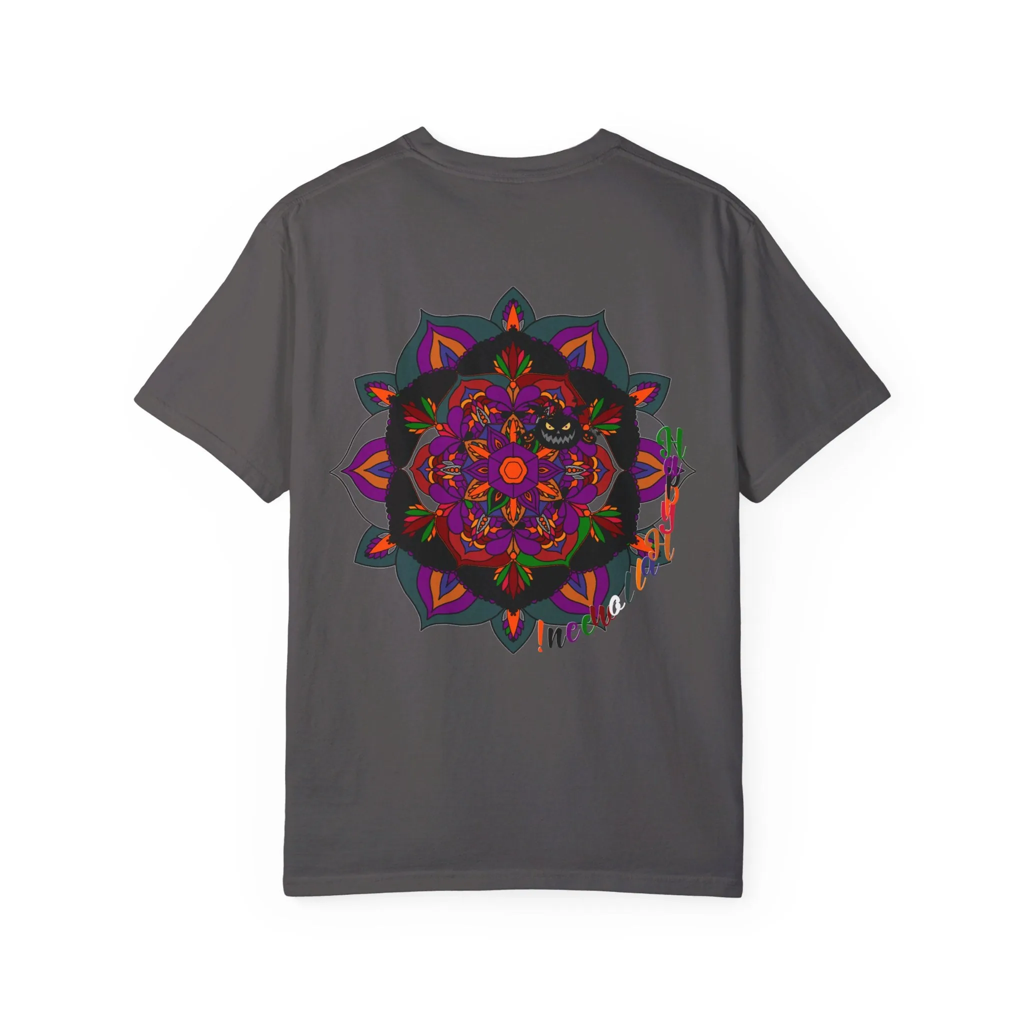 Handmade Mandala Design Halloween T-shirt - Unisex