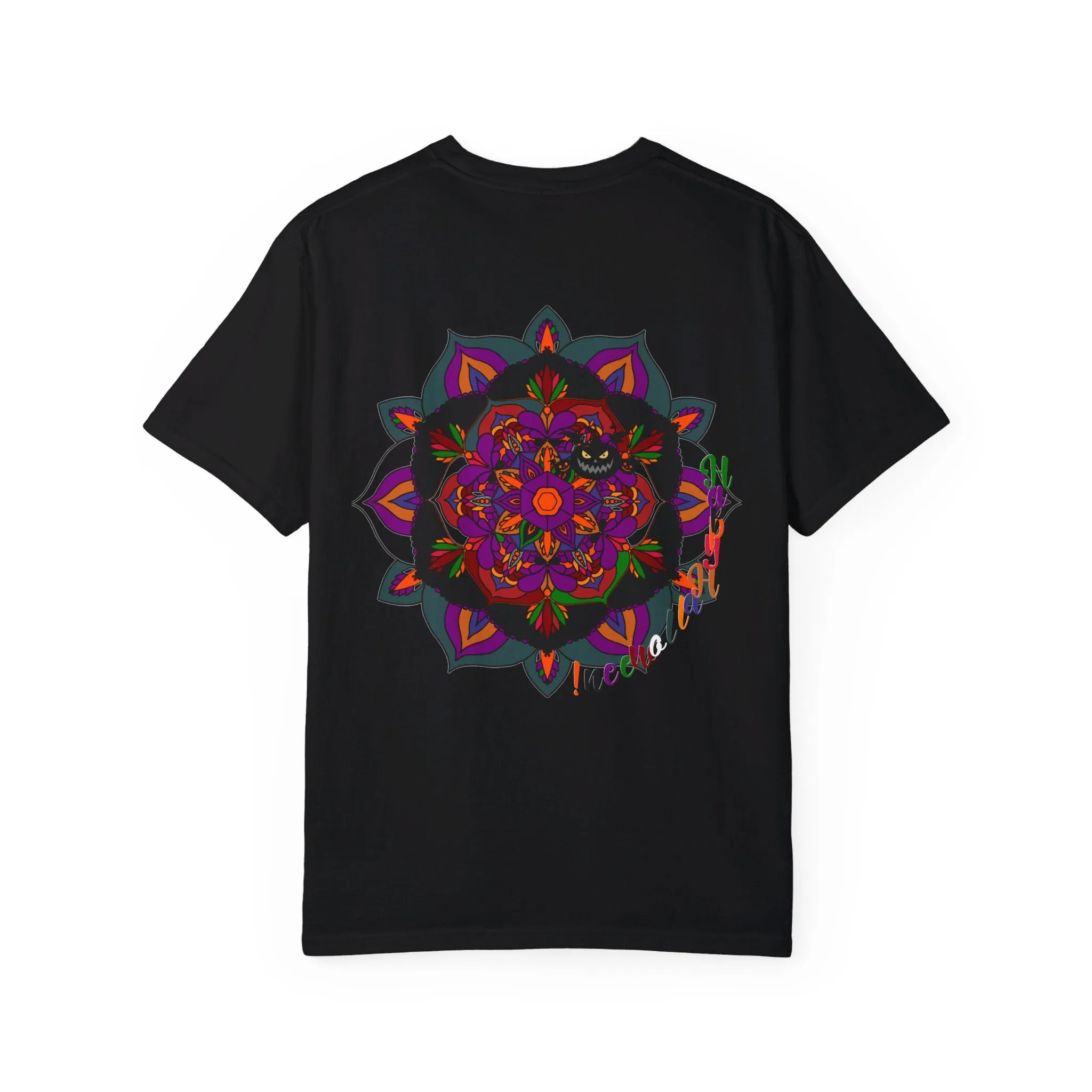 Handmade Mandala Design Halloween T-shirt - Unisex