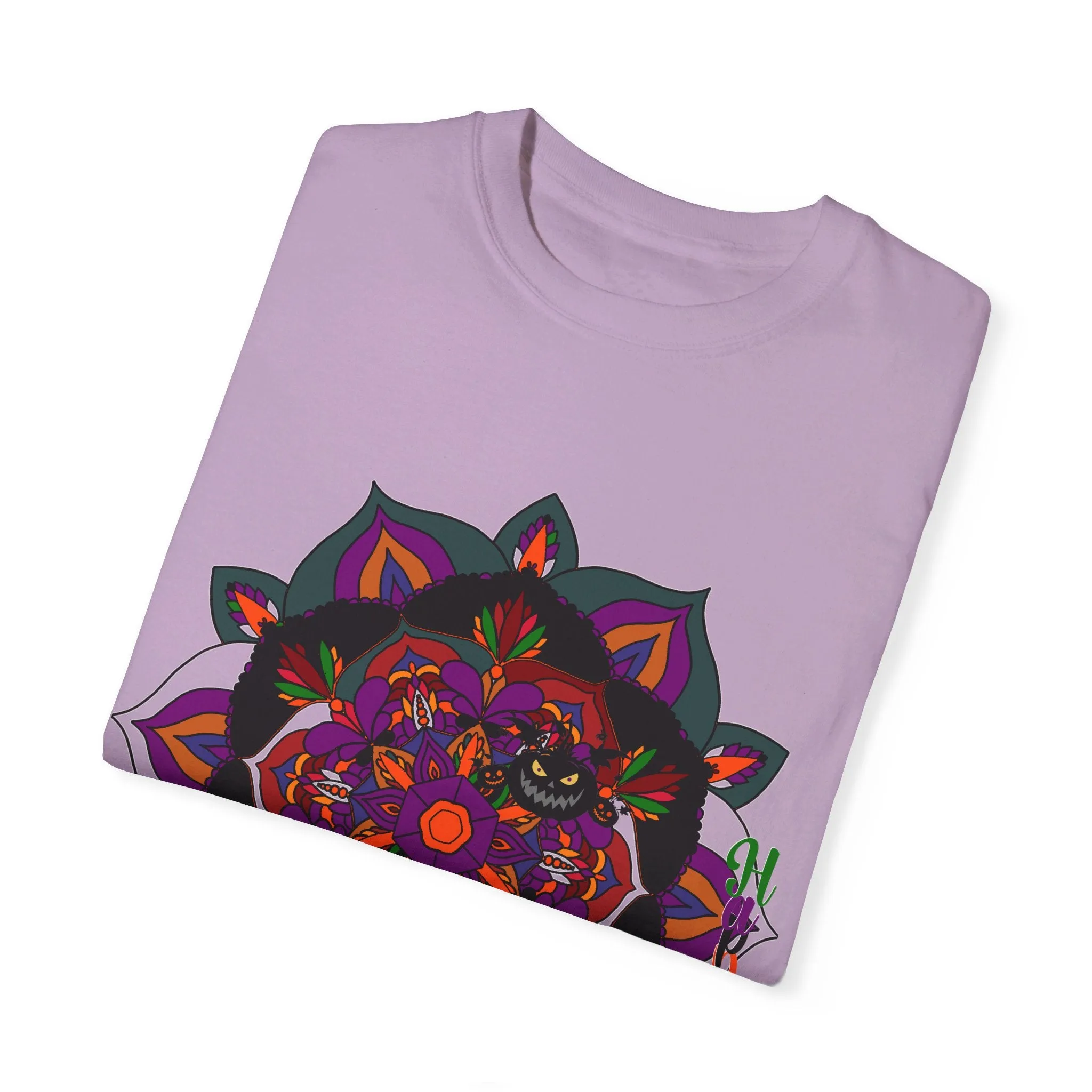 Handmade Mandala Design Halloween T-shirt - Unisex