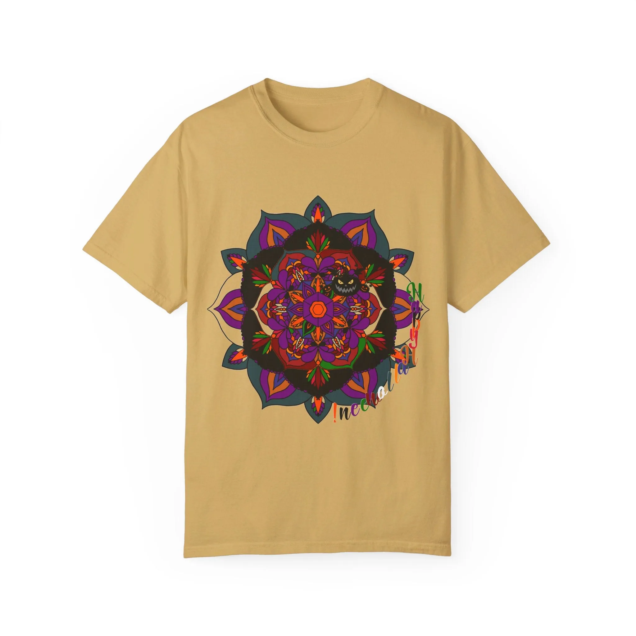 Handmade Mandala Design Halloween T-shirt - Unisex