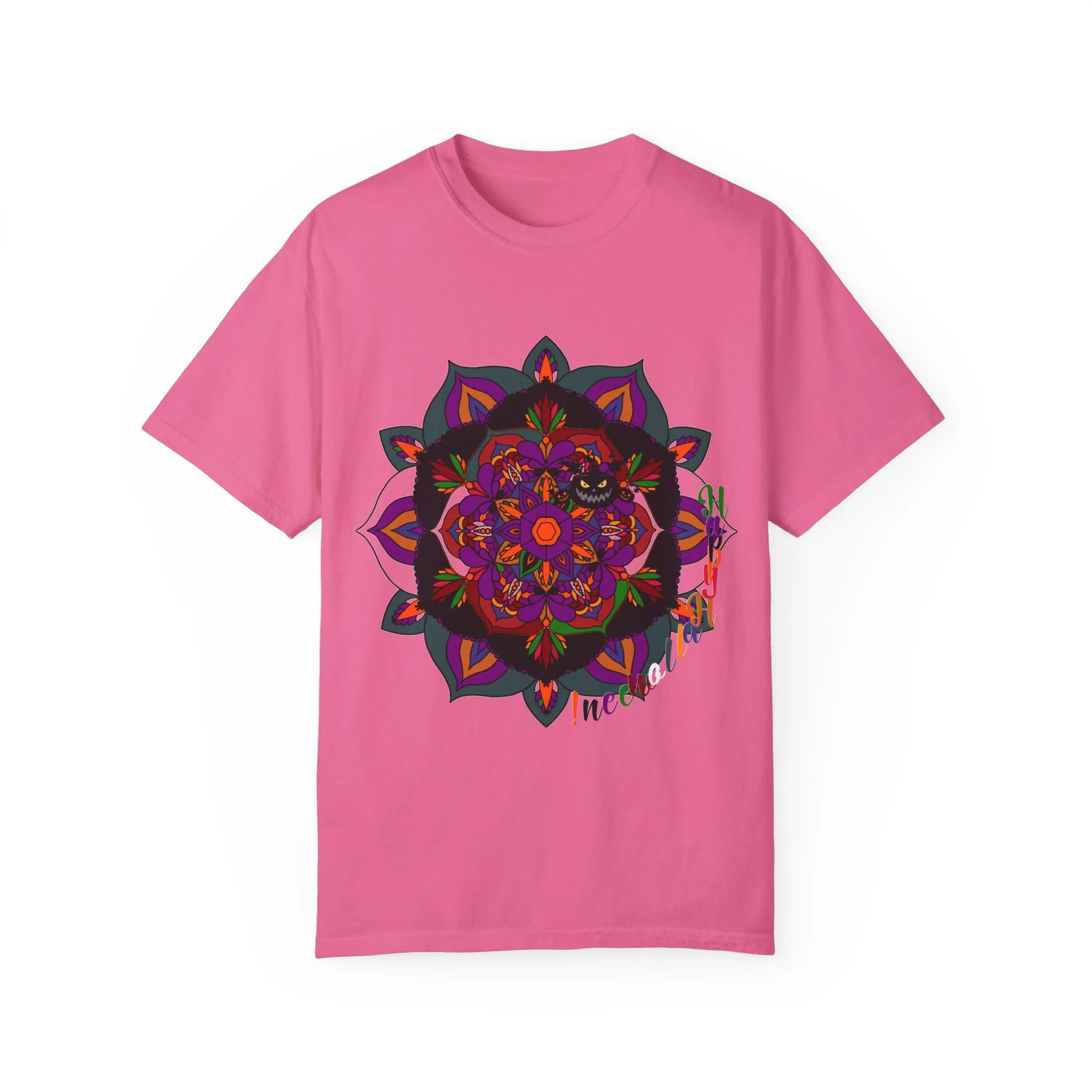 Handmade Mandala Design Halloween T-shirt - Unisex