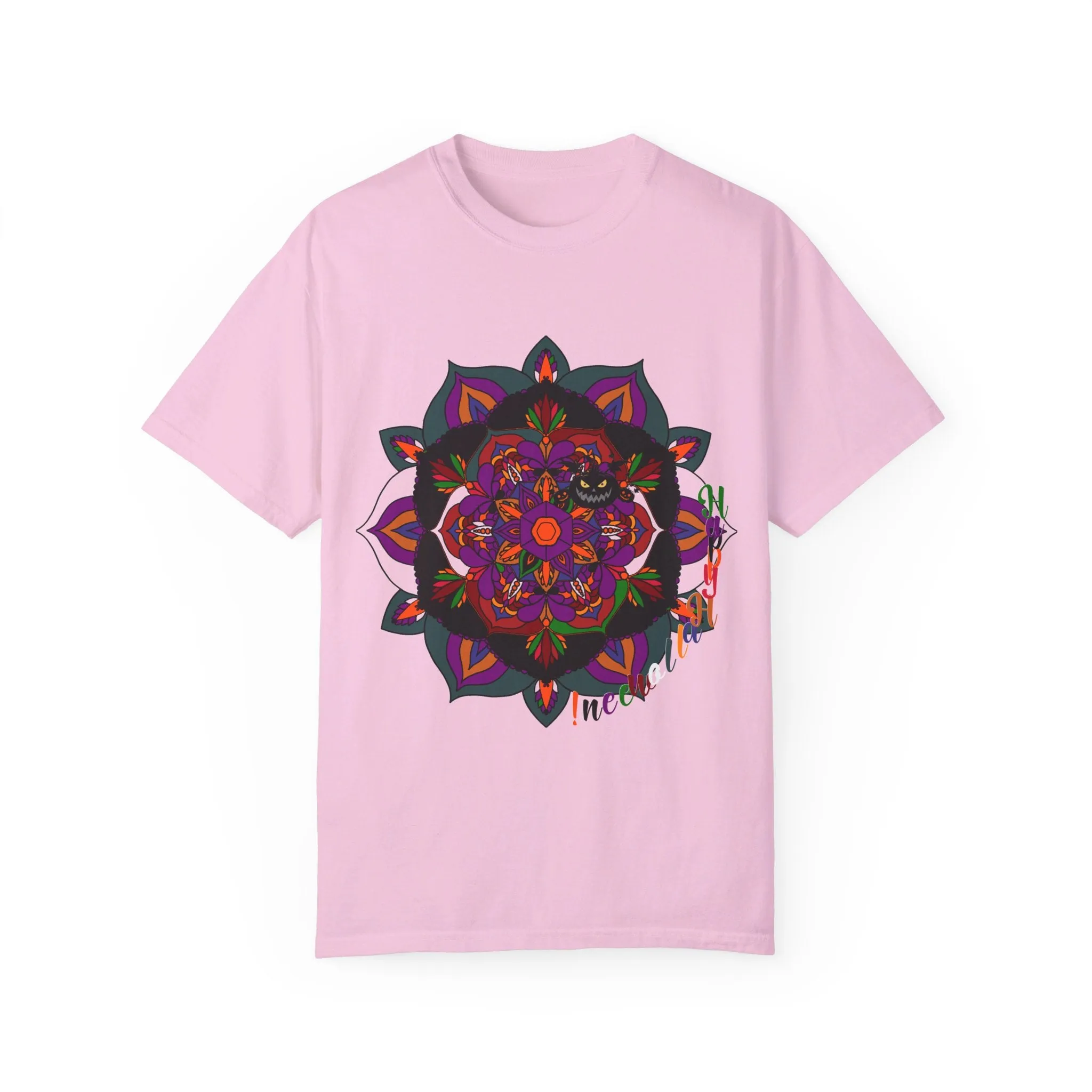 Handmade Mandala Design Halloween T-shirt - Unisex