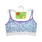 Hanes Girl's Crop Top Bralette (Pack of 2)