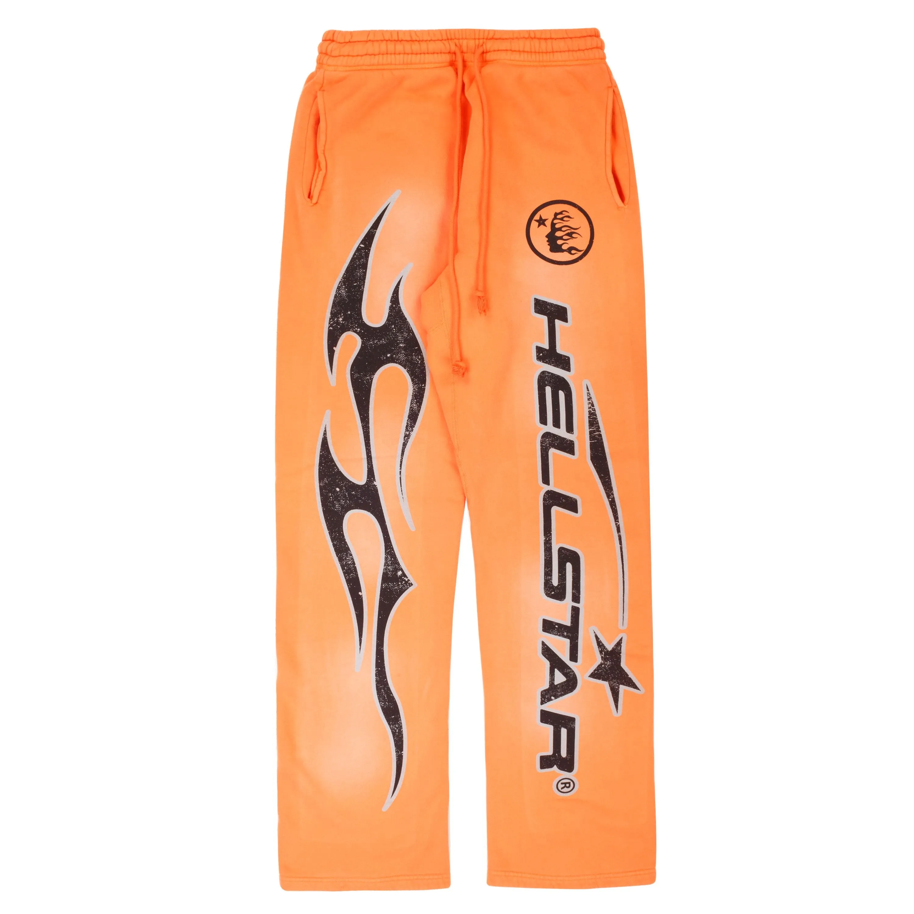 Hellstar Flare Bottom Sweatpants Fire Orange