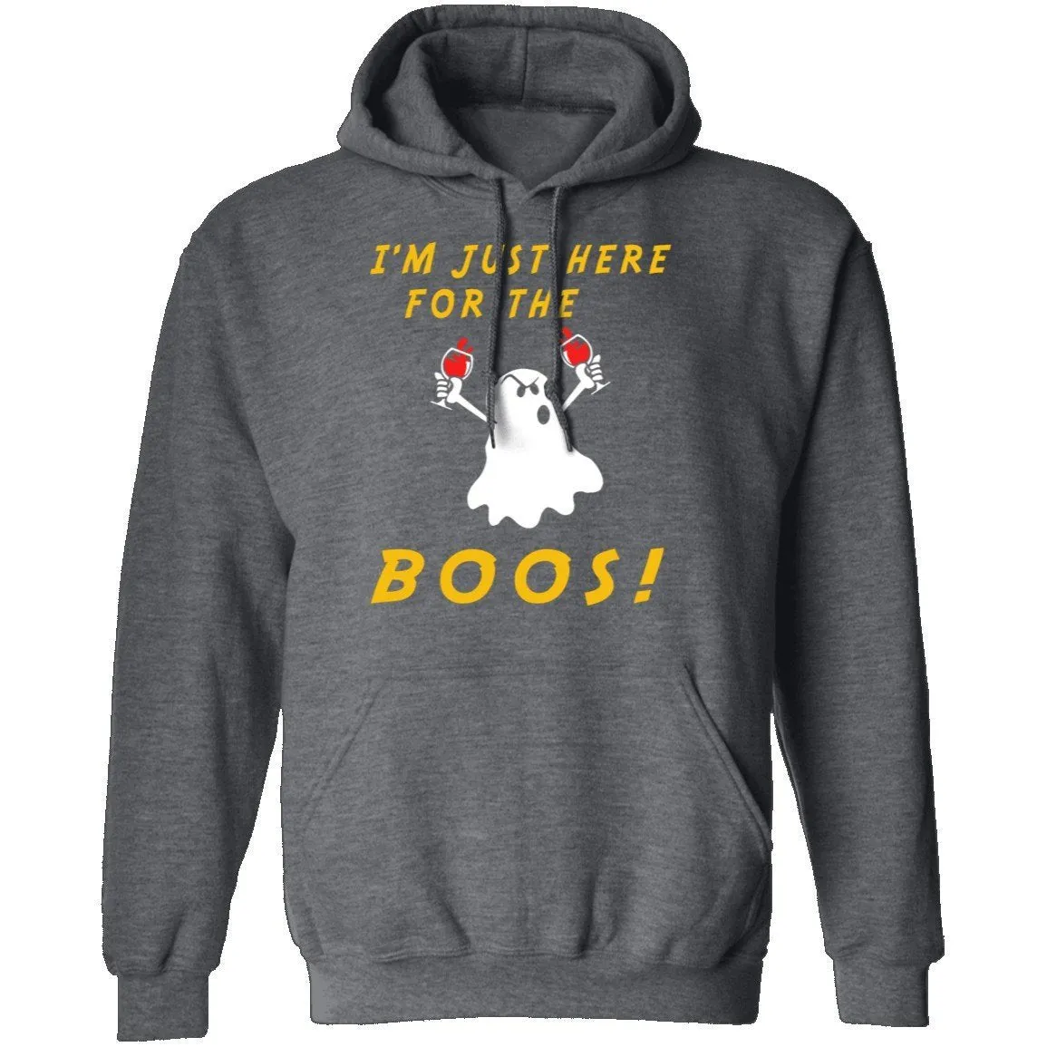 Here For The Boos - Wine T-Shirt