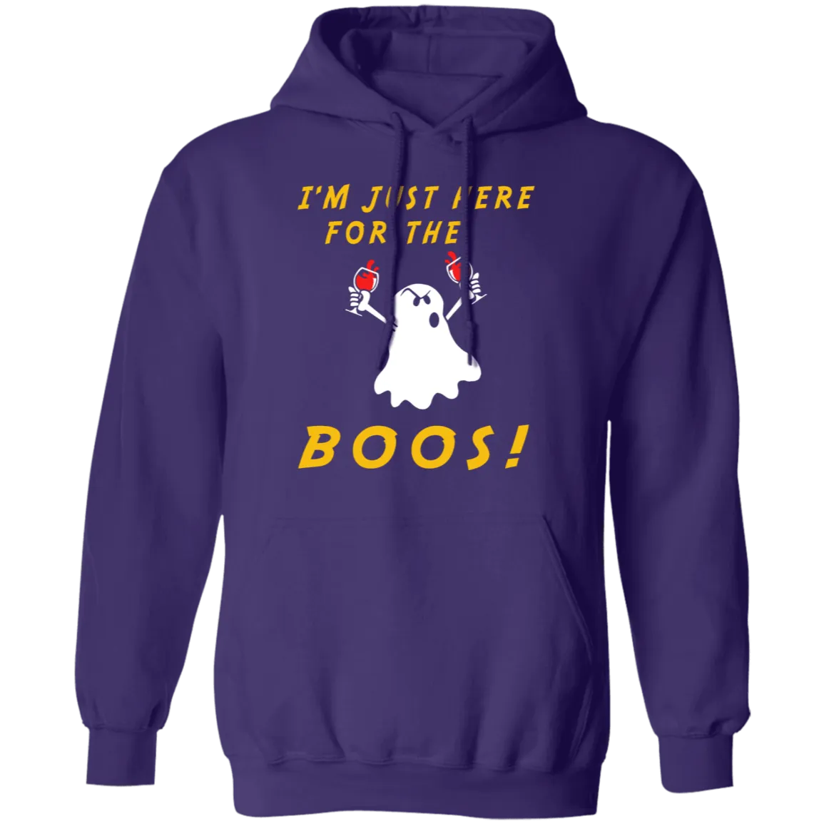 Here For The Boos - Wine T-Shirt