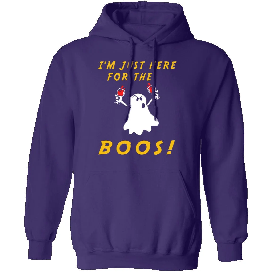 Here For The Boos - Wine T-Shirt