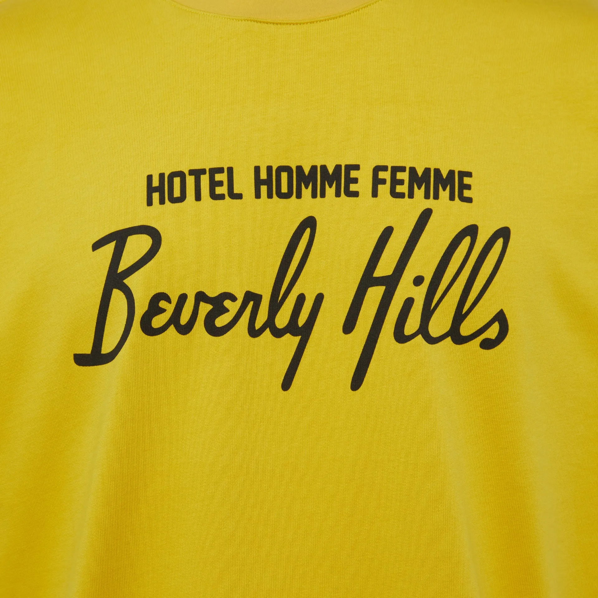 Hotel Homme Femme Tee Yellow