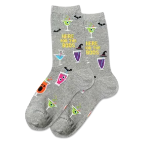 HOTSOX Women's Here For The Boos Crew Socks