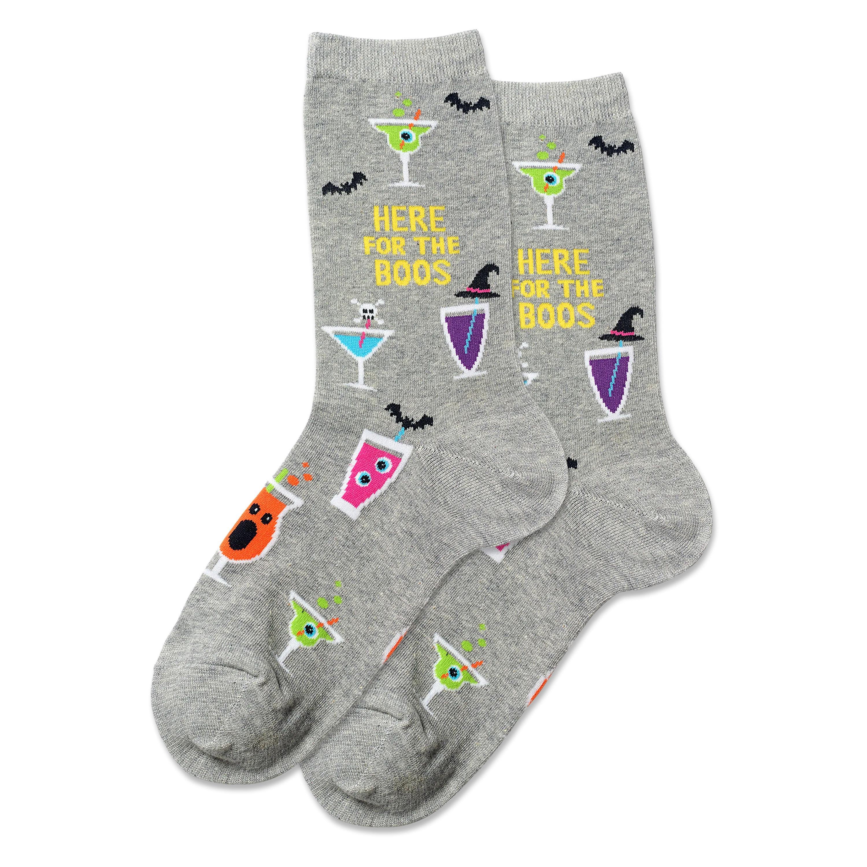 HOTSOX Women's Here For The Boos Crew Socks