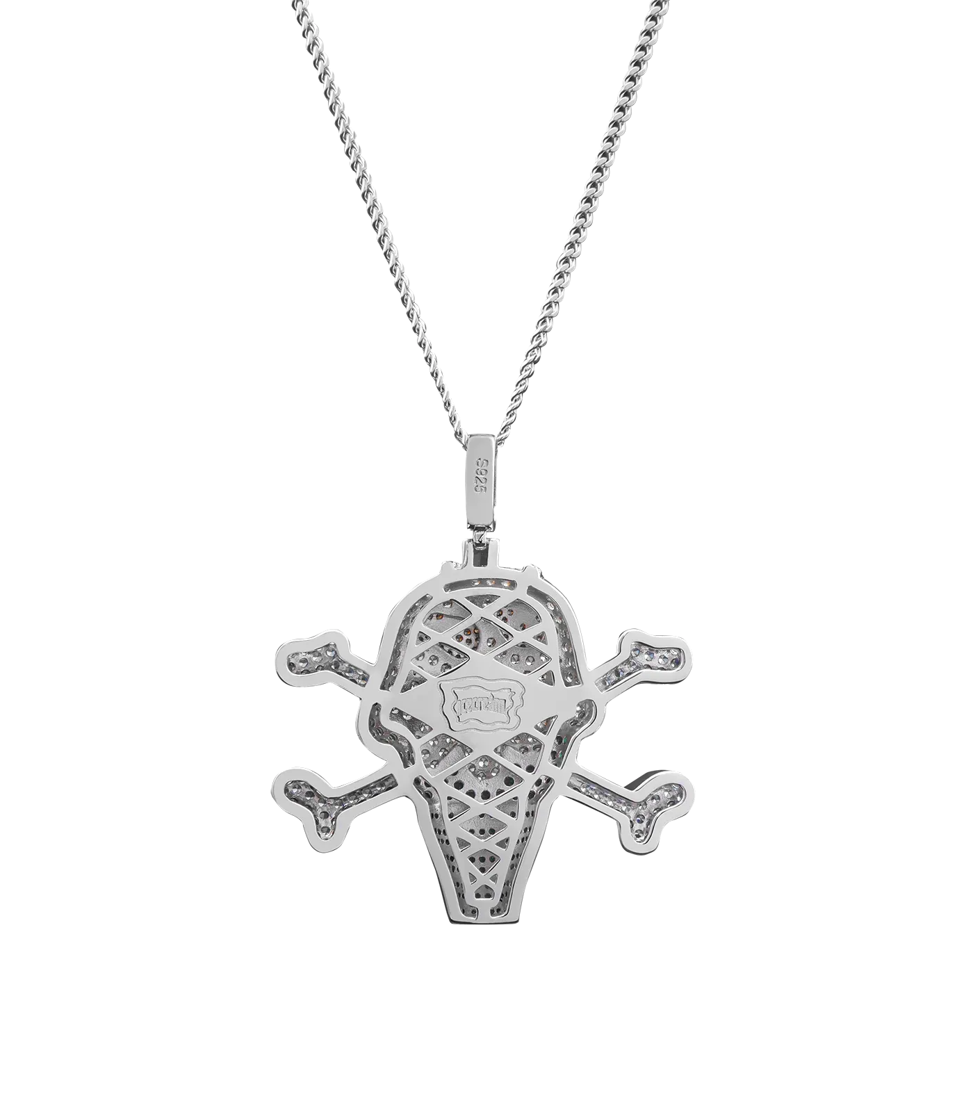 ICECREAM x GHOST NECKLACE CONE & BONES SILVER 925