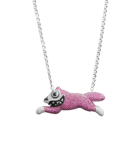 ICECREAM x GHOST NECKLACE RUNNING DOG SILVER 925