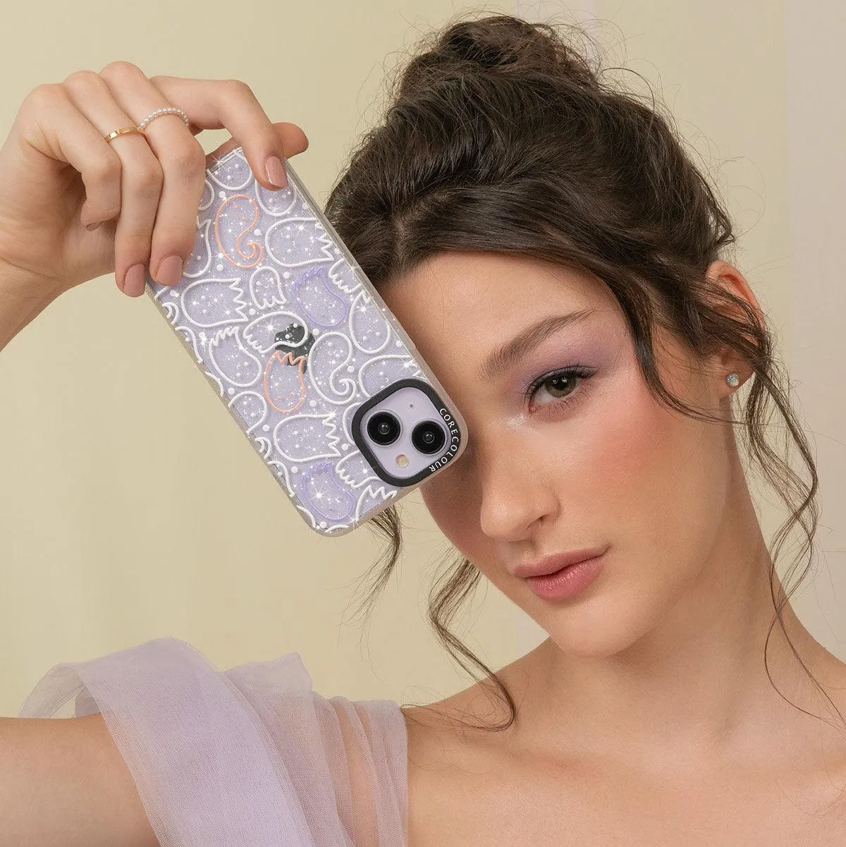 iPhone 12 Ghost Squad Glitter Phone Case