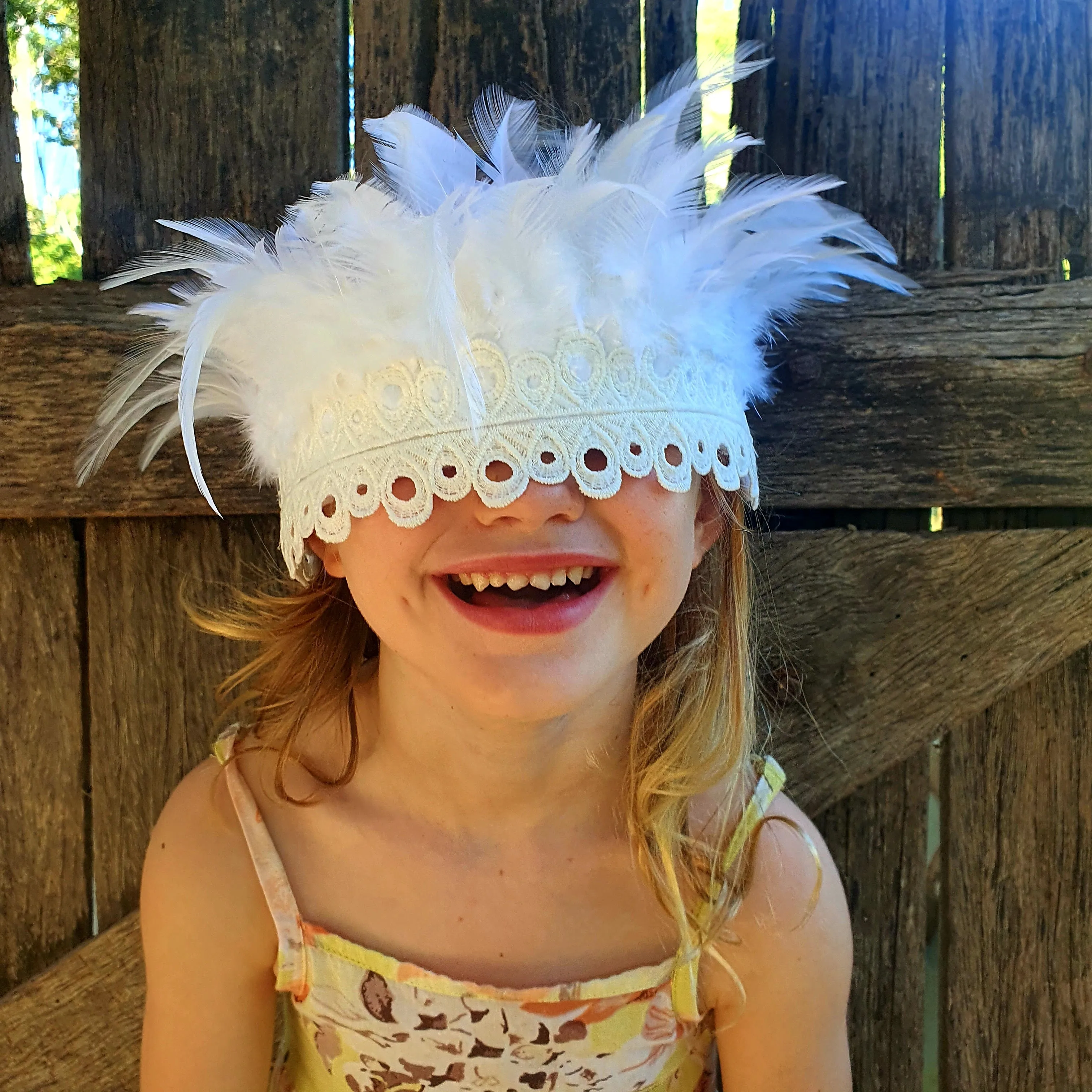 Ivory Feather Crown