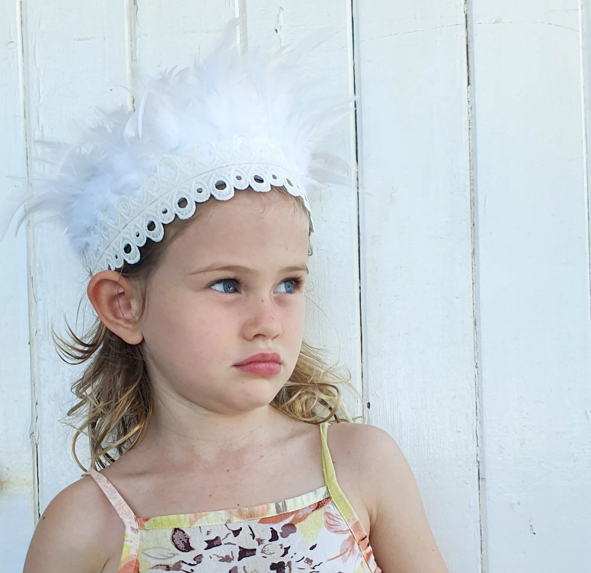 Ivory Feather Crown