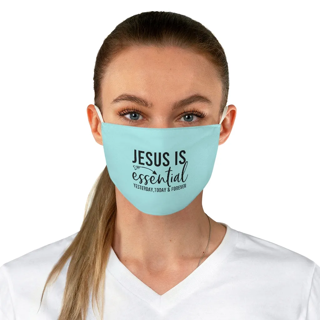 Jesus is Essential Face Mask - Cyan