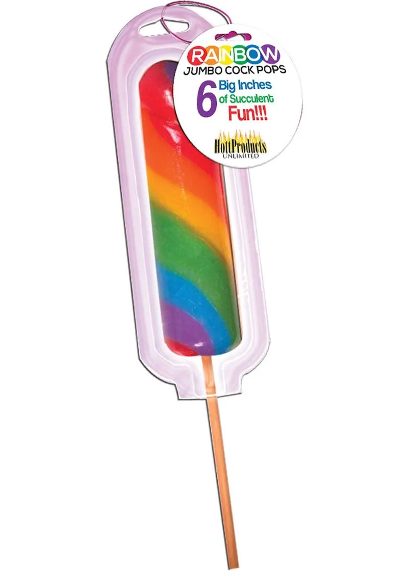 Jumbo Rainbow Cock Pops